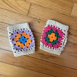 Colorful Crochet Fingerless Gloves